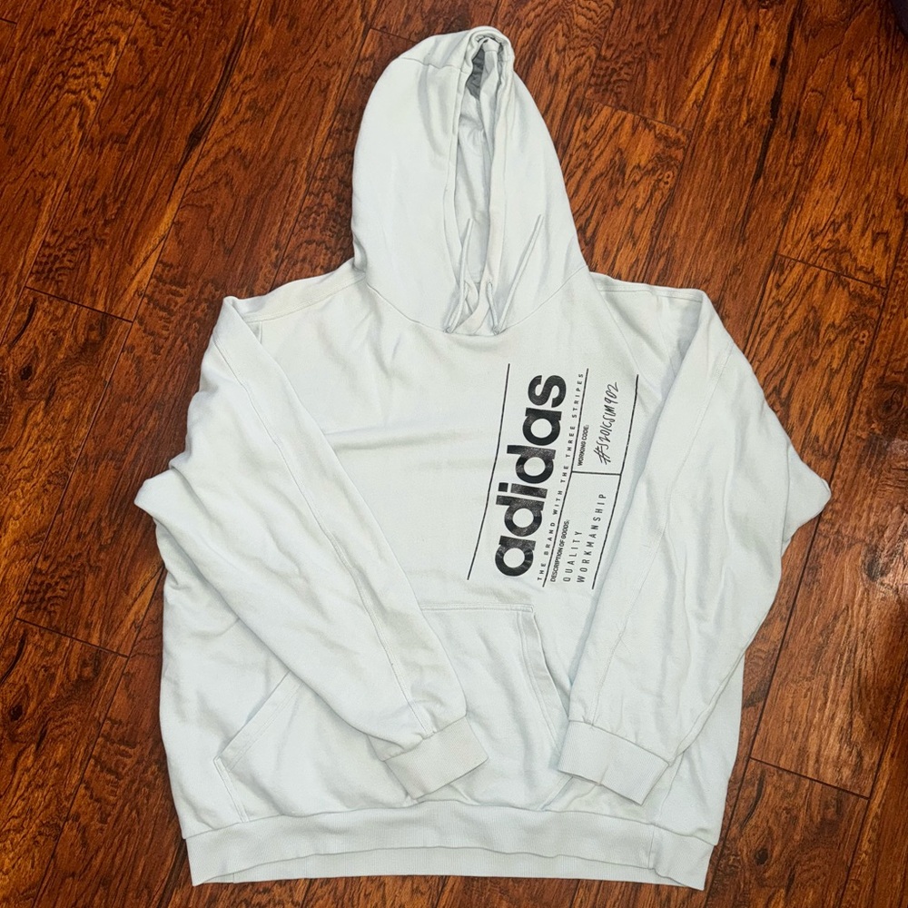 Adidas hoodie, mint green XL